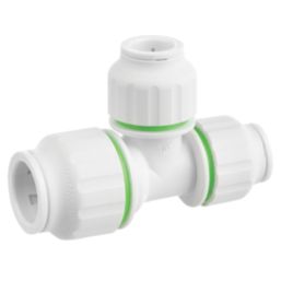 Flomasta  Plastic Push-Fit Reducing Tee 22mm x 15mm x 15mm