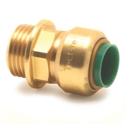 Tectite Classic T3P Brass Push-Fit Equal Straight Male Connector 3/4" x 3/4"