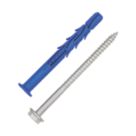 Rawlplug R-FF1A4 TX Frame Fixings with Hex Head Screws 10mm x 100mm 25 Pack