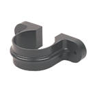 FloPlast Cast Iron Effect Round Pipe Clip Black 68mm 10 Pack