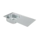 Utility 1 Bowl RH Polished Stainless Steel Sink 1000mm x 500mm