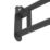 Swirl Adapt+ Household Folding Grab Rail Matt Black 618mm x 250mm x 32mm
