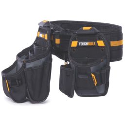 Toughbuilt ClipTech 3-Piece Handyman Tool Belt Set 32-48" Black
