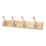 Essentials 4-Hook Rail Pine 458mm x 95mm