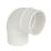 FloPlast  92.5° Round Offset Bend White 68mm