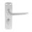 Smith & Locke 2000 Series Fire Rated WC Door Handle Set Pair Satin Aluminium