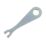 Hager Sollysta WMGKS/EL 20A Grid 2-Pole Emergency Lighting Test Key Switch White
