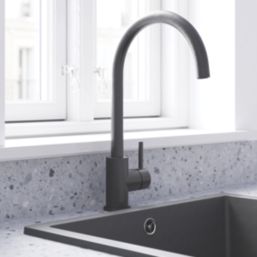 Swirl Elbe Tap Matt Black