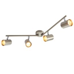 Saxby Toro Bar 4-Light Spotlight Satin Nickel
