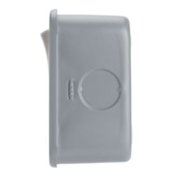 Contactum   13A 1-Gang DP Switched Metal Clad Socket with Neon with White Inserts