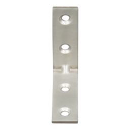 Essentials Corner Brackets Silver 40mm x 40mm x 16mm 4 Pack