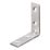 Essentials Corner Brackets Silver 40mm x 40mm x 16mm 4 Pack