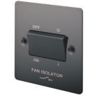 LAP  10A 1-Gang 3-Pole Fan Isolator Switch Black Nickel  with Black Inserts