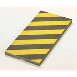 Mottez  Black / Yellow Protective Foam Strip 25mm x 250mm x 500mm