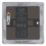 LAP  1-Gang 2-Way LED Dimmer Switch  Black Nickel with Colour-Matched Inserts