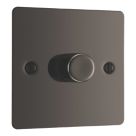 LAP  1-Gang 2-Way LED Dimmer Switch  Black Nickel with Colour-Matched Inserts