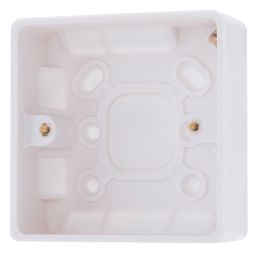 British General  1-Gang Surface Pattress  Box 29mm