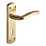 Designer Levers Goodrich Fire Rated Lever Lock Door Handle Pair Antique Brass