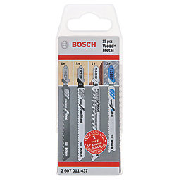 Bosch  2.607.011.437 Multi-Material Wood & Metal Jigsaw Blade Set 15 Pieces