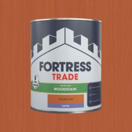 Fortress Trade 750ml Golden Oak Satin Water-Based Wood Stain