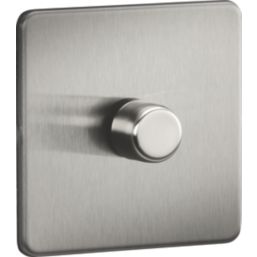 Knightsbridge  1-Gang 2-Way LED Intelligent Dimmer Switch  Brushed Chrome