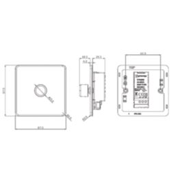 Knightsbridge  1-Gang 2-Way LED Intelligent Dimmer Switch  Brushed Chrome