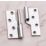 Smith & Locke Polished Chrome  Rising Butt Hinges  100mm x 84mm 2 Pack