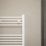 Flomasta 800mm x 500mm 1239BTU White Flat  Towel Radiator