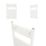 Flomasta 800mm x 500mm 1239BTU White Flat  Towel Radiator