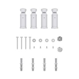 Flomasta 800mm x 500mm 1239BTU White Flat  Towel Radiator