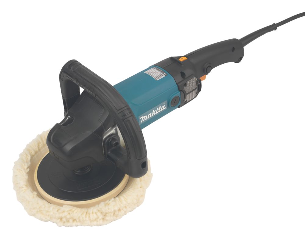 Makita 9237CB/1 Electric 180mm Polisher 110V - Screwfix