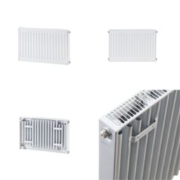 Flomasta 400mm x 600mm 1371BTU White Type 11 Convector Radiator