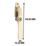 Smith & Locke Reversible Modern Lockable Casement Fastener Polished Brass