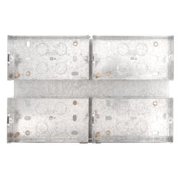 British General  4 x 2-Gang Surface Pattress  Mounting Box 47mm