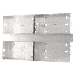 British General  4 x 2-Gang Surface Pattress  Mounting Box 47mm