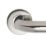 Eurospec  Fire Rated Safety Lever on Rose Pair Polished Stainless Steel