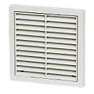 Manrose Fixed Louvre Vent White 125 x 125mm