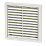 Manrose Fixed Louvre Vent White 125mm x 125mm