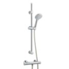 Highlife Bathrooms Slim Rear-Fed Exposed Chrome Thermostatic Shower