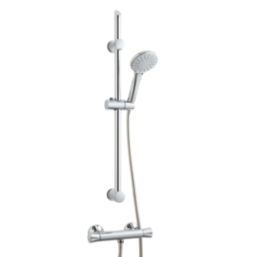 Highlife Bathrooms Slim Rear-Fed Exposed Chrome Thermostatic Shower