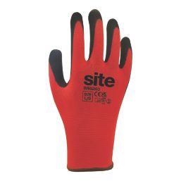 Site SWG240 Gloves Red / Black Large 10 Pack