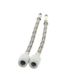 Hep2O Push-Fit Flexible Monobloc Tap Connectors 15mm x M10 x 300mm 2 Pack