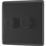 British General Nexus Metal 2-Gang 2-Way LED Dimmer Switch  Matt Black