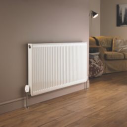 Pegler Terrier Terrier 3 15mm x 1/2" White/Chrome Angled & L/S Standard Thermostatic Radiator Valve & Lockshield