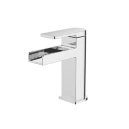 Niagara Waterfall Chrome 147mm Cloakroom Lever Mono Basin Mixer Tap  With Clicker Waste