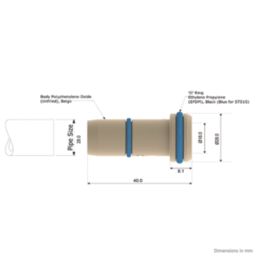JG Speedfit Superseal Plastic Push-Fit Pipe Inserts 28mm 10 Pack