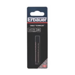 Erbauer  Straight Shank Metal Drill Bits 2mm x 49mm 2 Pack