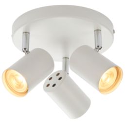 Saxby Toro Round 3-Light Spotlight White