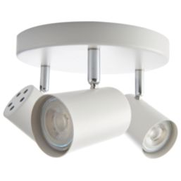 Saxby Toro Round 3-Light Spotlight White