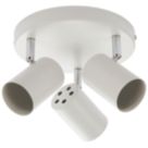 Saxby Toro Round 3-Light Spotlight White